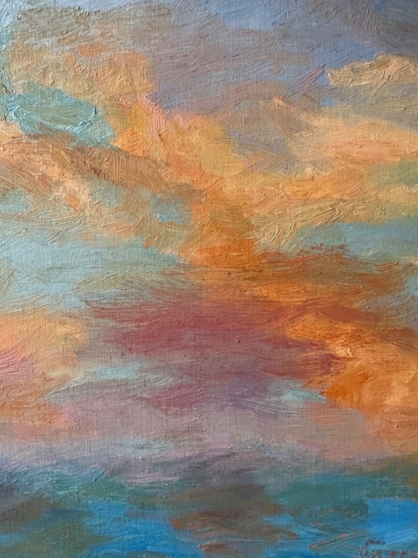 Spectacular Sunset by artist Sandra Farrell